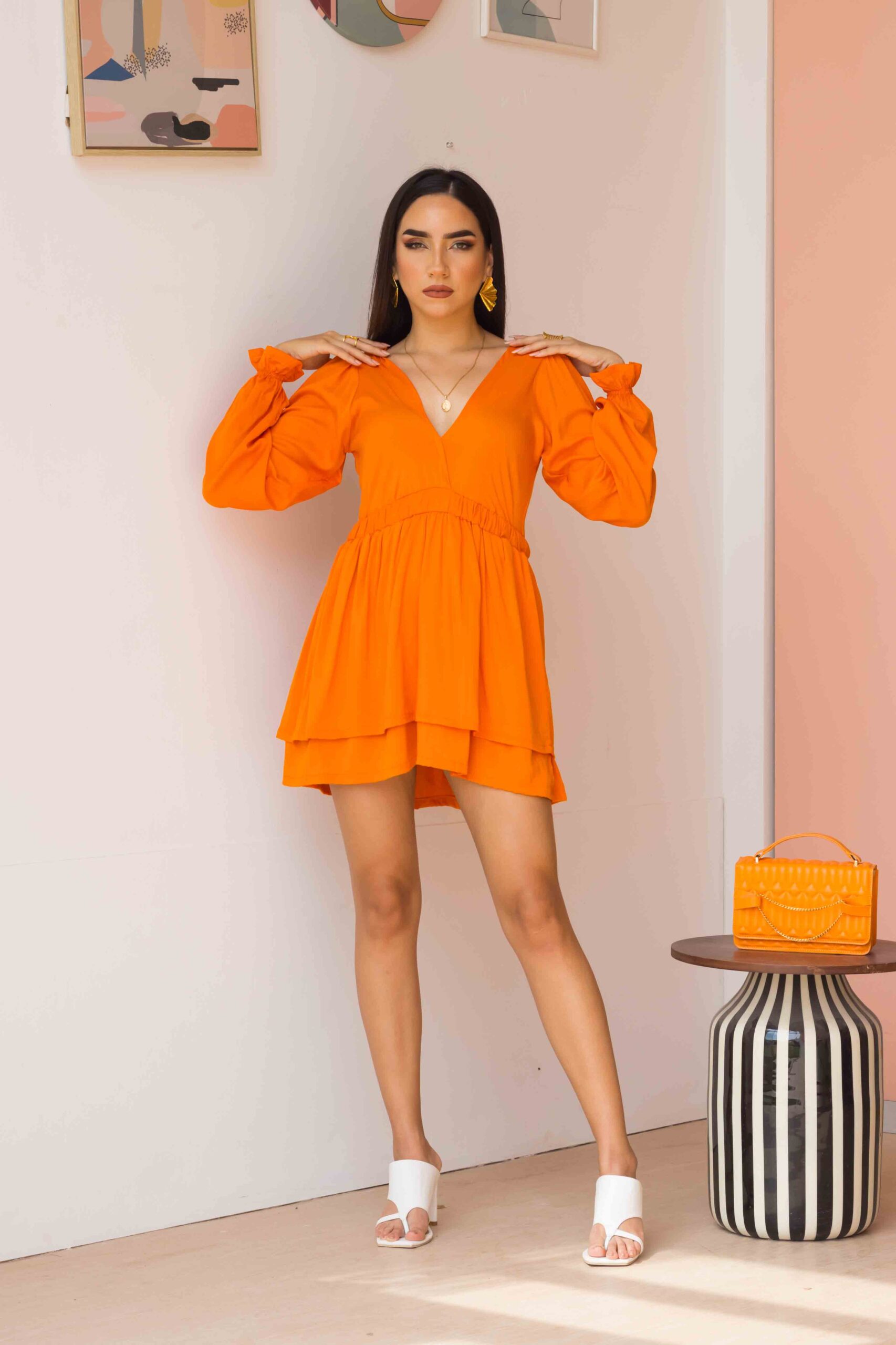 Vestido Gaela – anaranjado – FramaShop